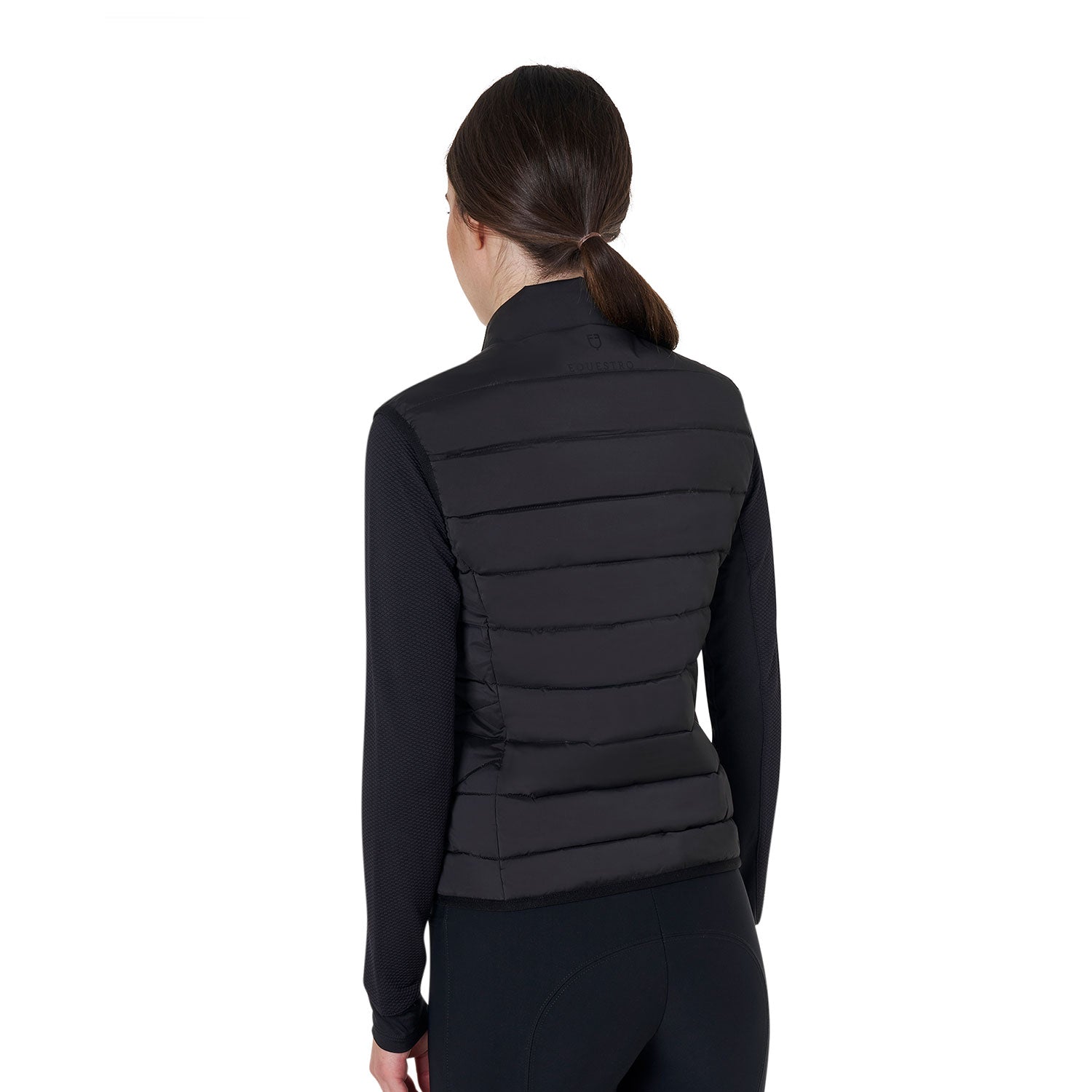 women's nylon vest BLACK / XS