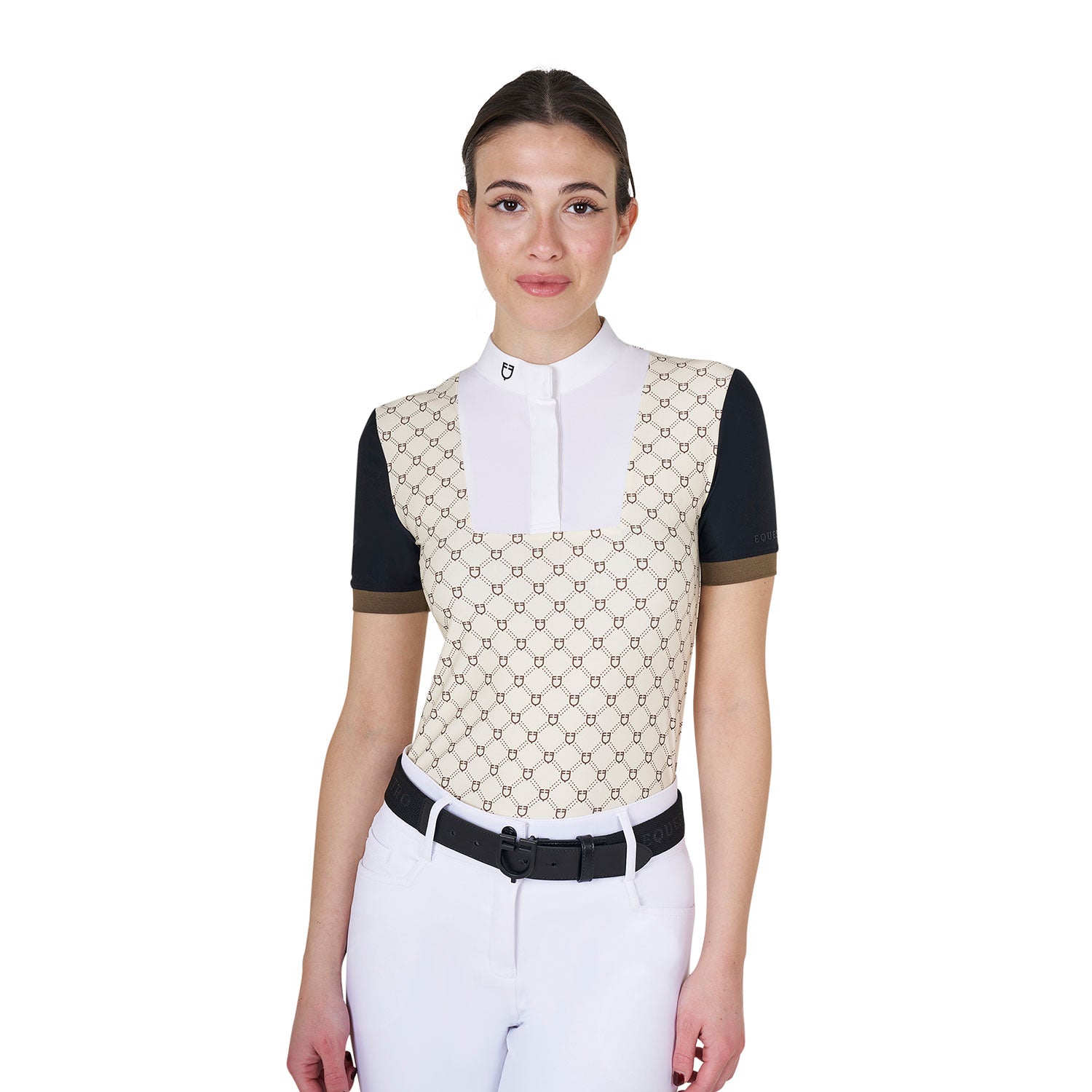 women'sshort-sleevedcompetitionpoloshirtwithmonogramprint ANTIQUE
WHITE
(11-0105) /
WALNUT
(18-1112) / XL