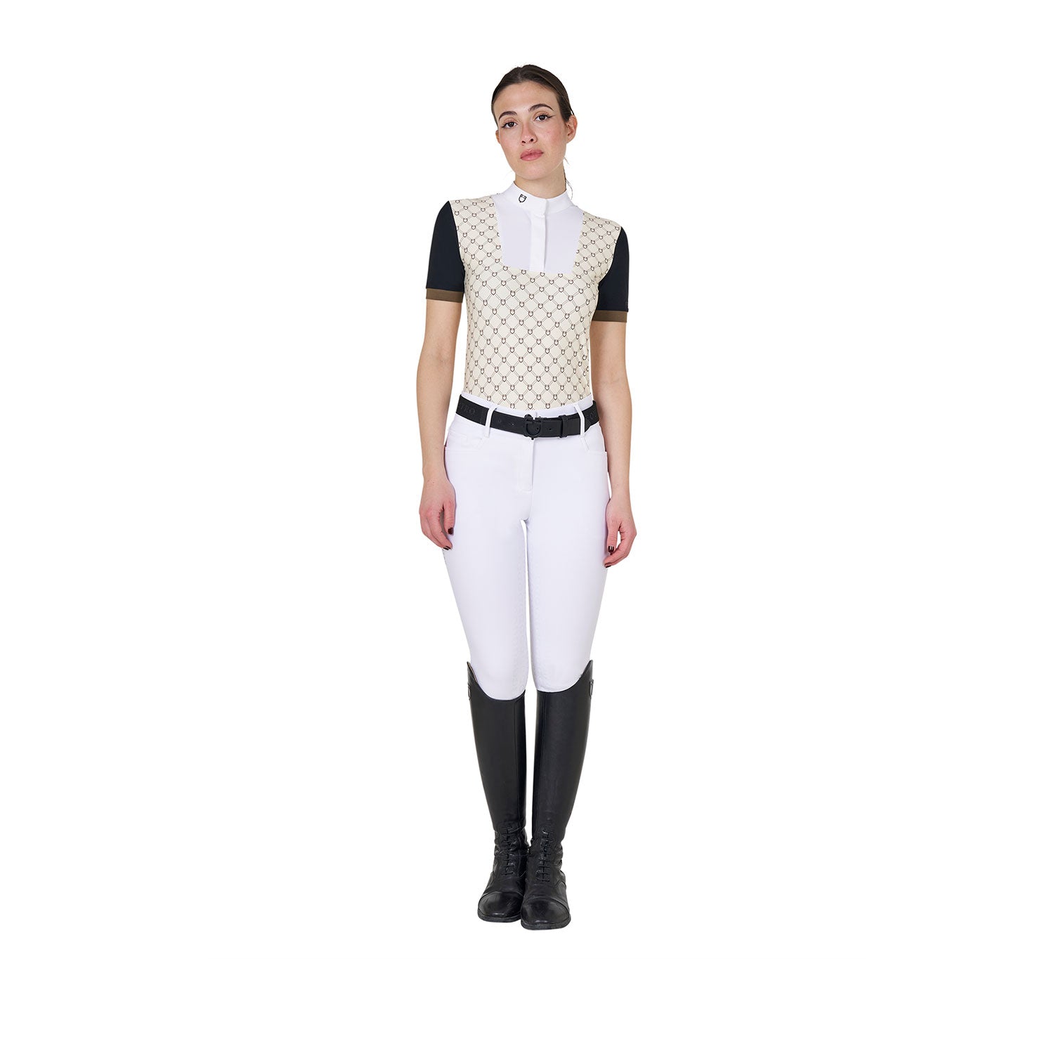 women'sshort-sleevedcompetitionpoloshirtwithmonogramprint ANTIQUE
WHITE
(11-0105) /
WALNUT
(18-1112) / XL