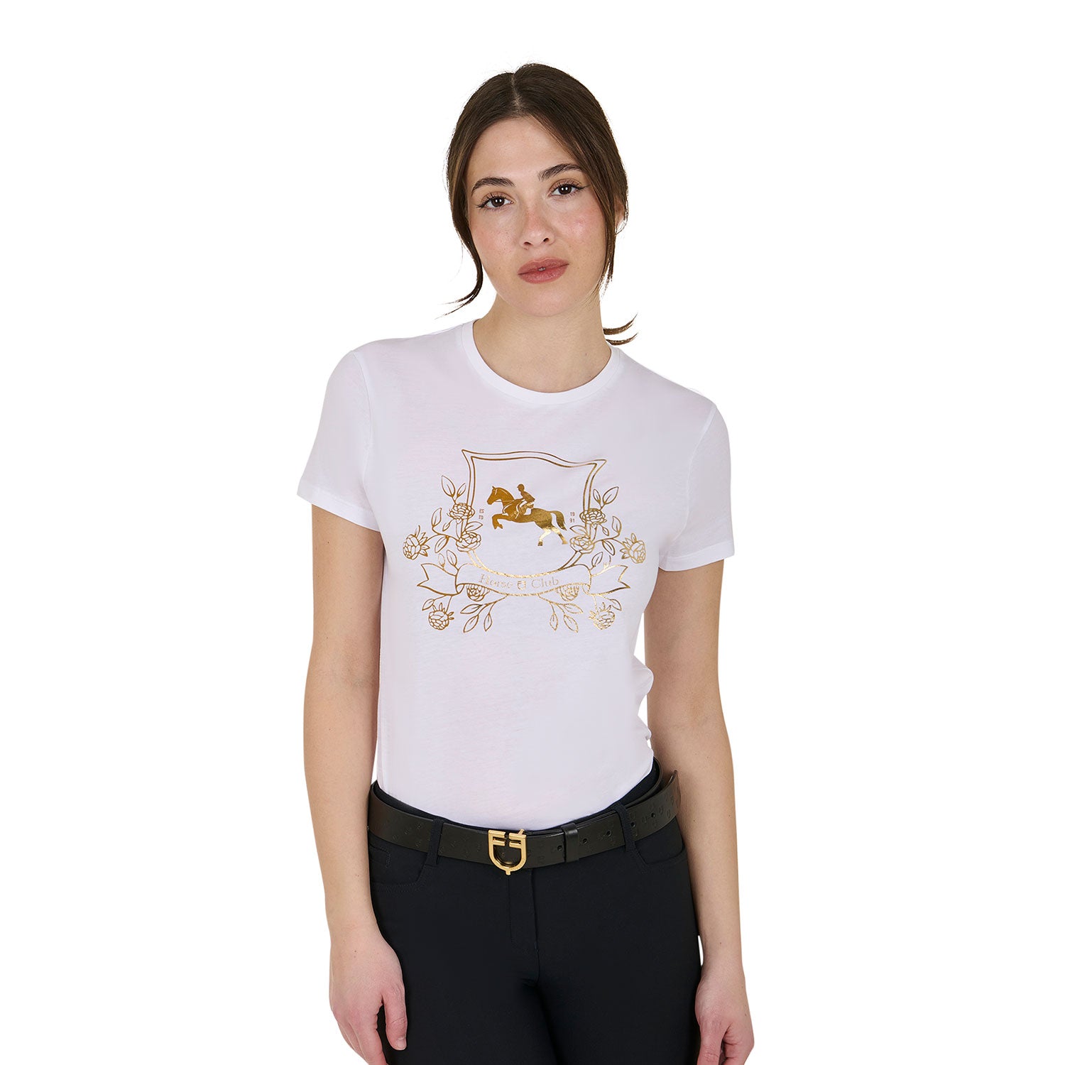 Women's Lamina Horse Club cotton T-shirt