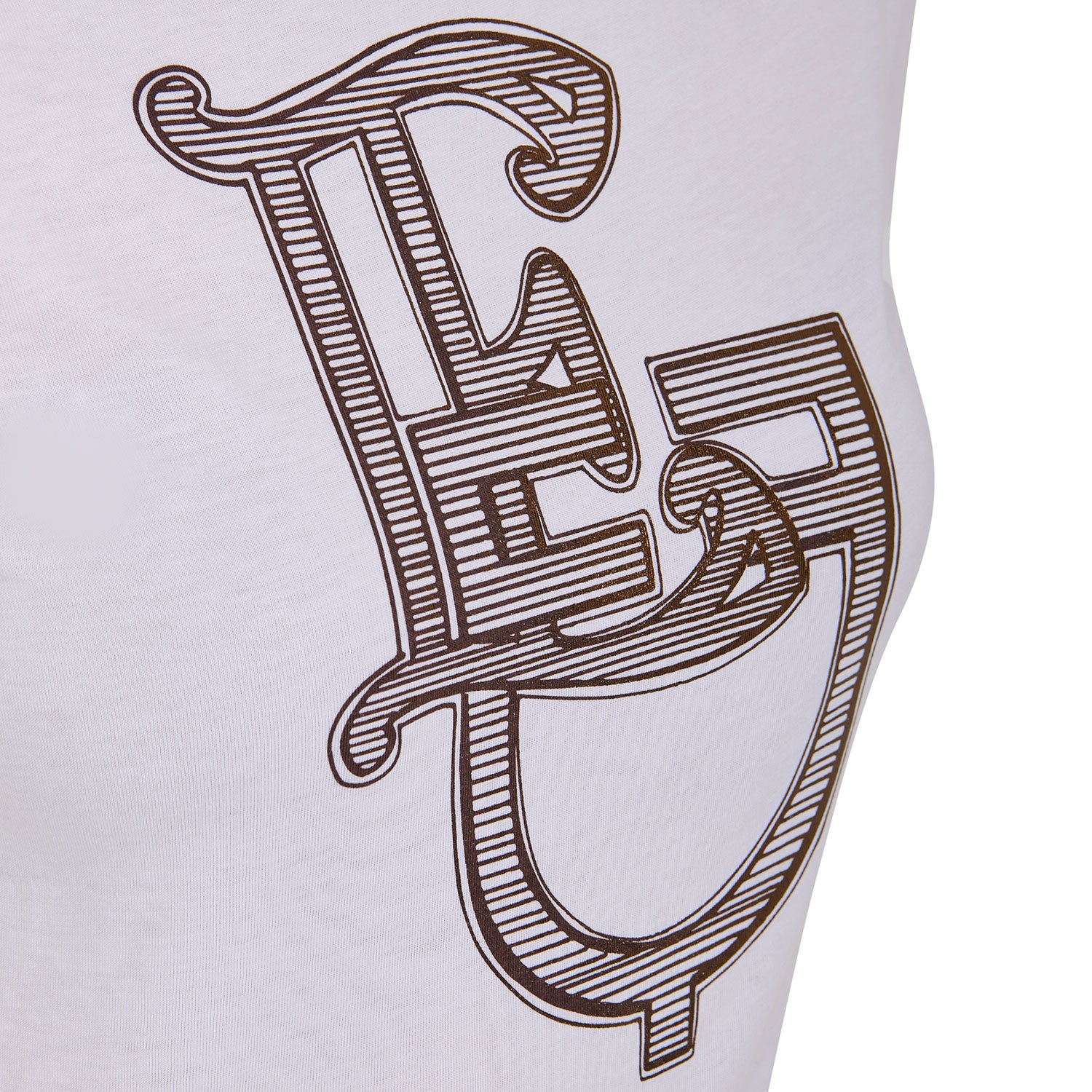 women's lamina monogram cotton t-shirt WHITE / XL