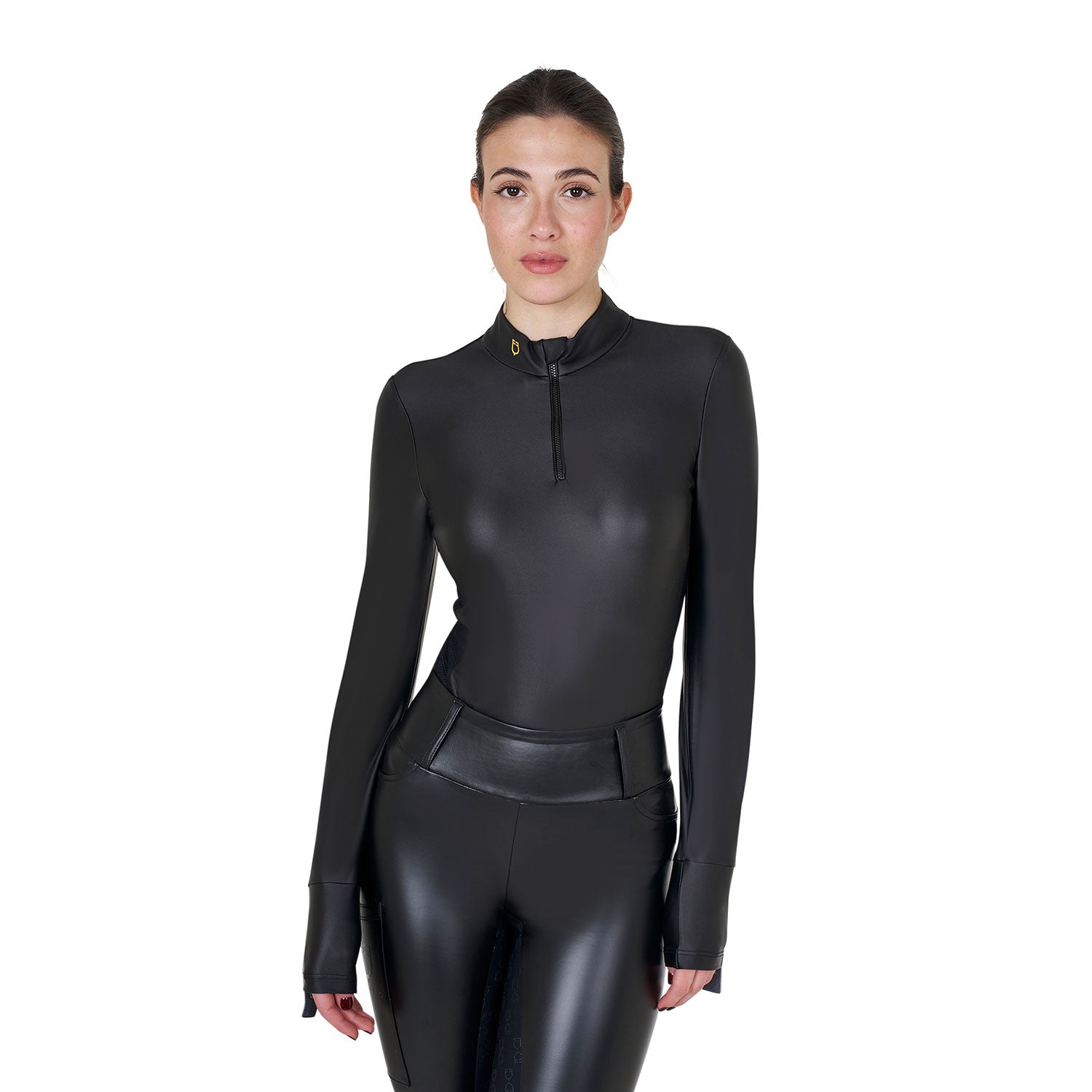 WOMEN'S SHINY JERSEY TECHNICAL TRAINING POLO