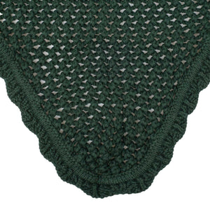 Knitted fly veil with elastic ears GREEN