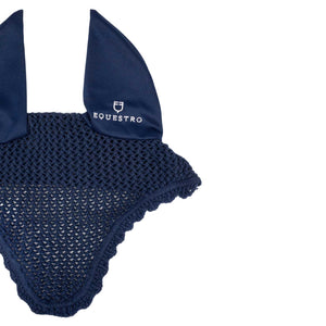 Knitted fly veil with elastic ears NAVY