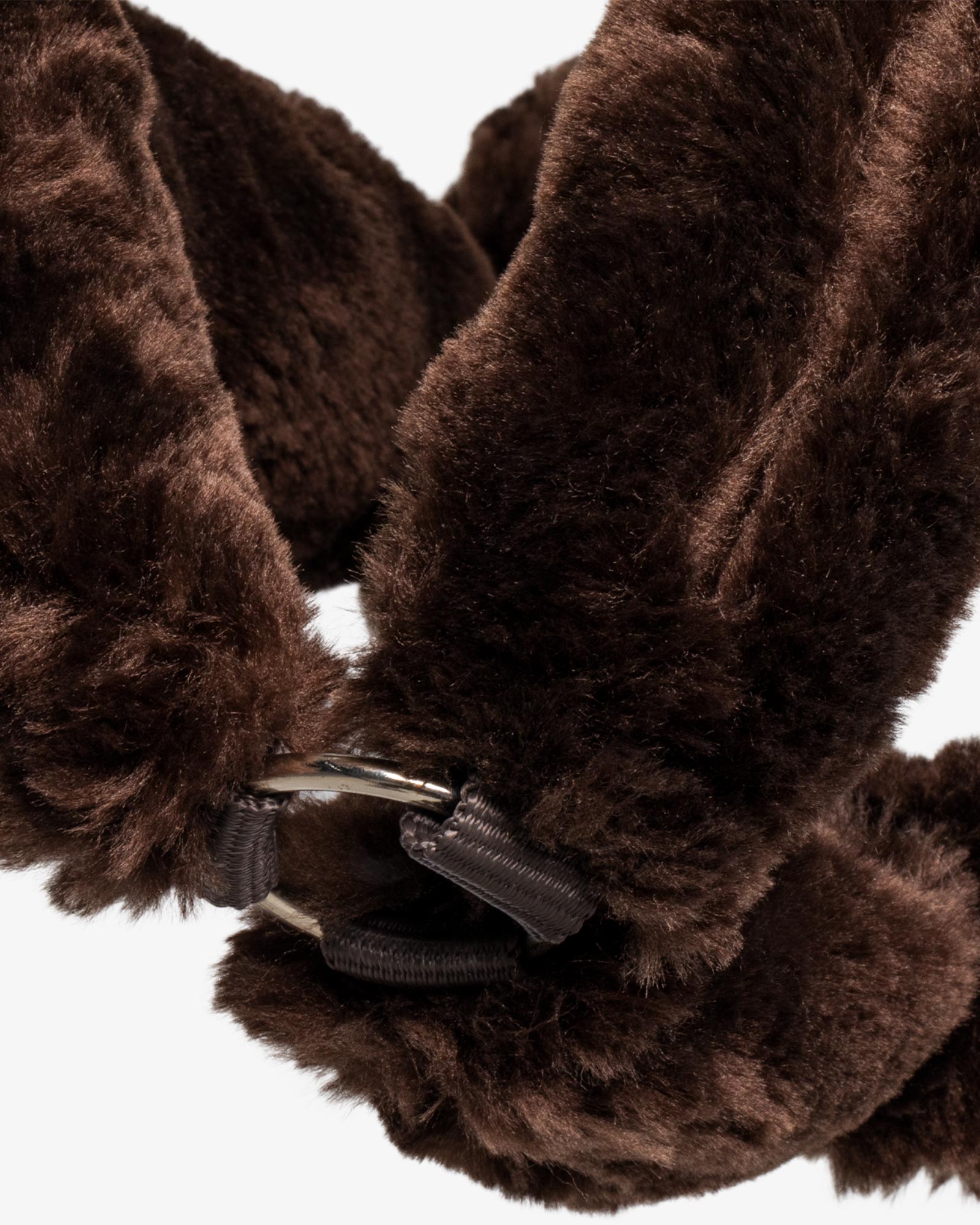polypropilene halter with faux sheepskin coating