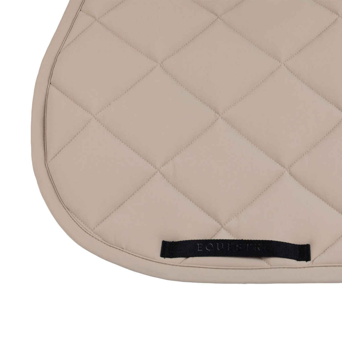 Jumping saddle pad with diamond quilting and embroidered logo