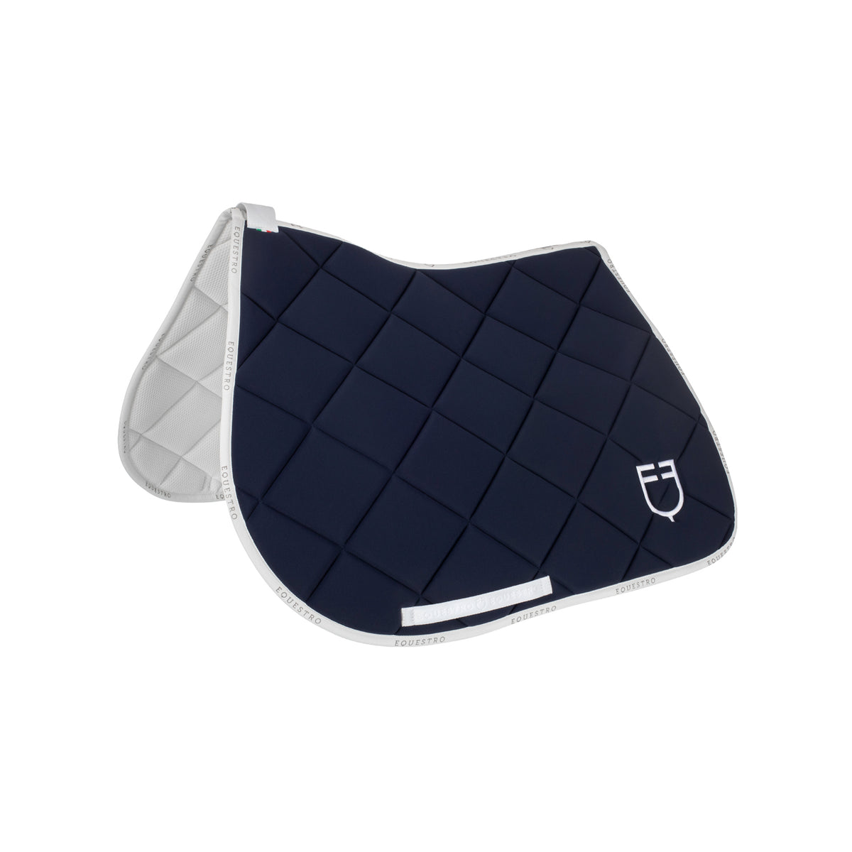 Jumping saddle pad technical fabric with logo