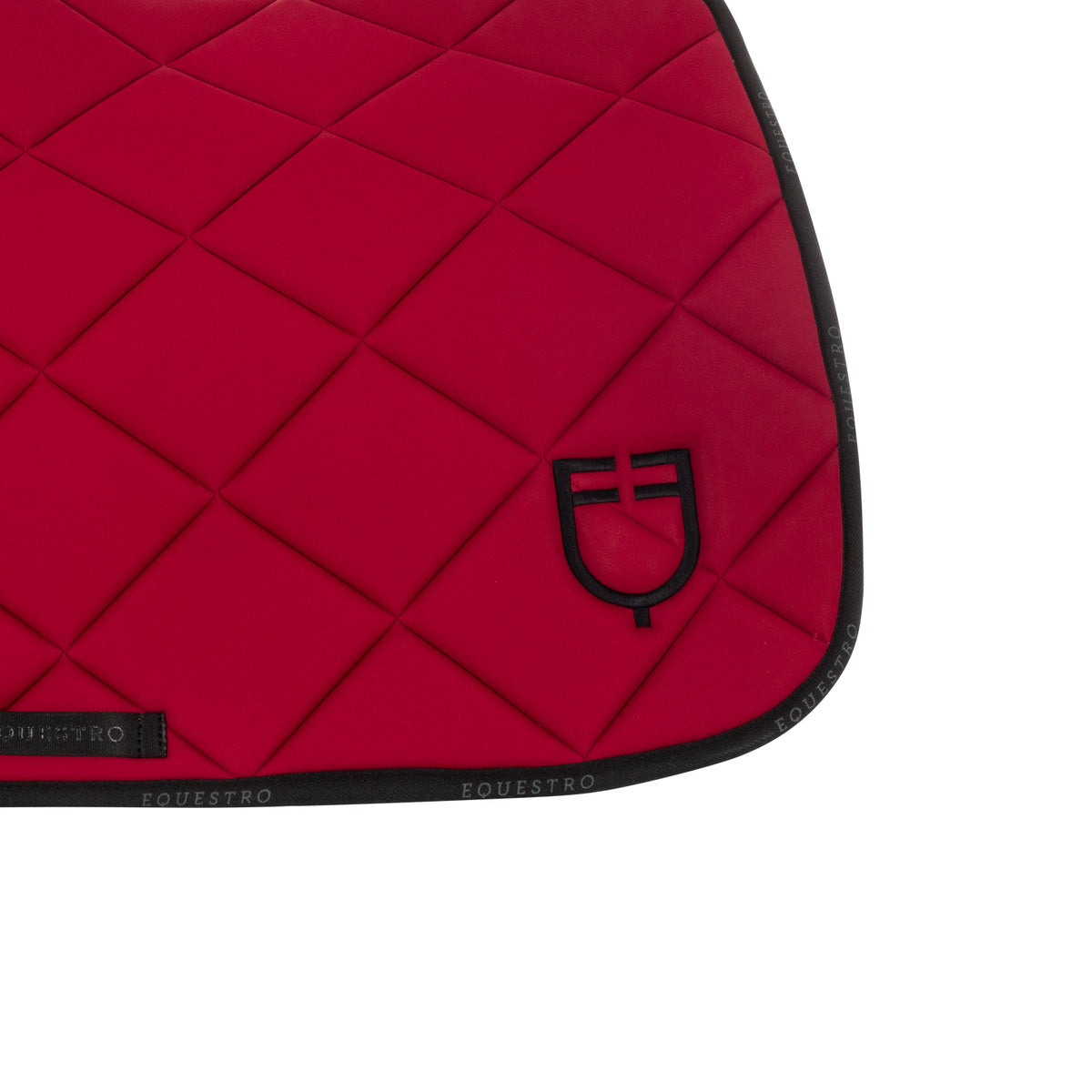 Jumping saddle pad technical fabric with logo
