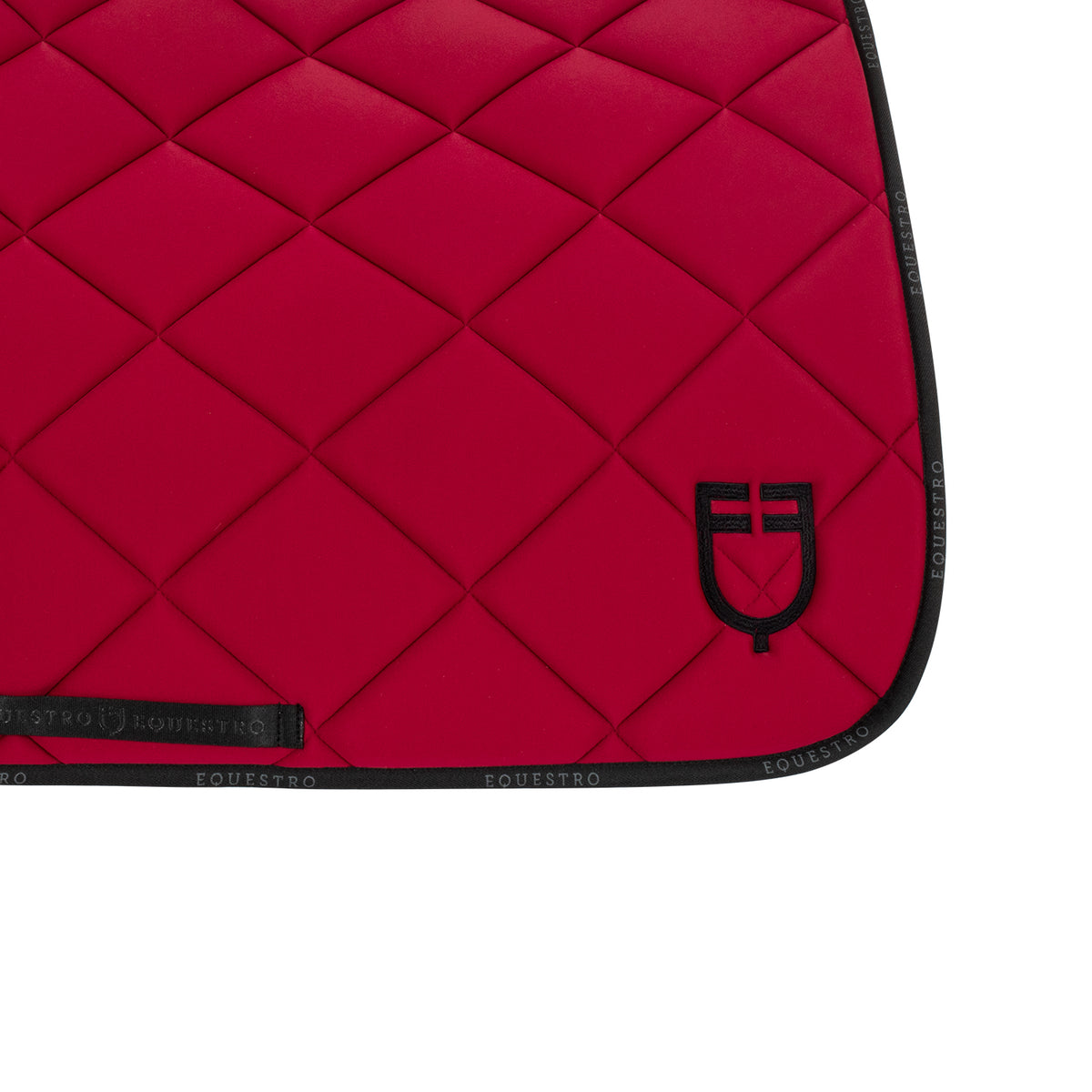 Dressage saddle pad technical fabric with logo