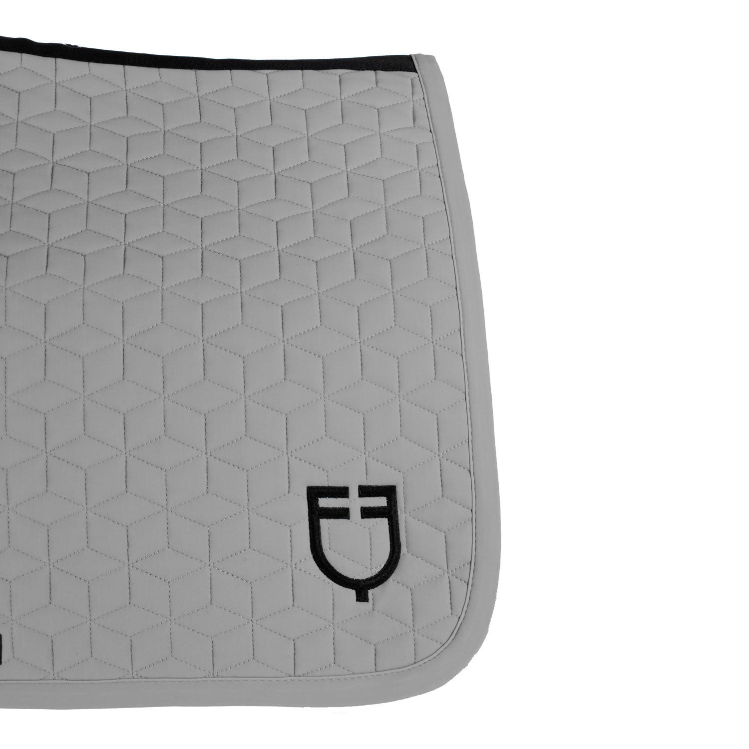 jumping saddle pad cube quilting FROST GREY (17-0000) / PONNY