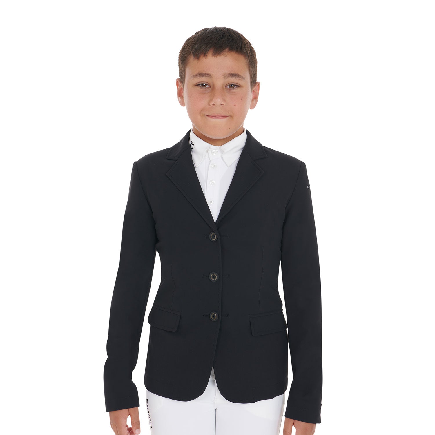 kids' competition jacket with three buttons