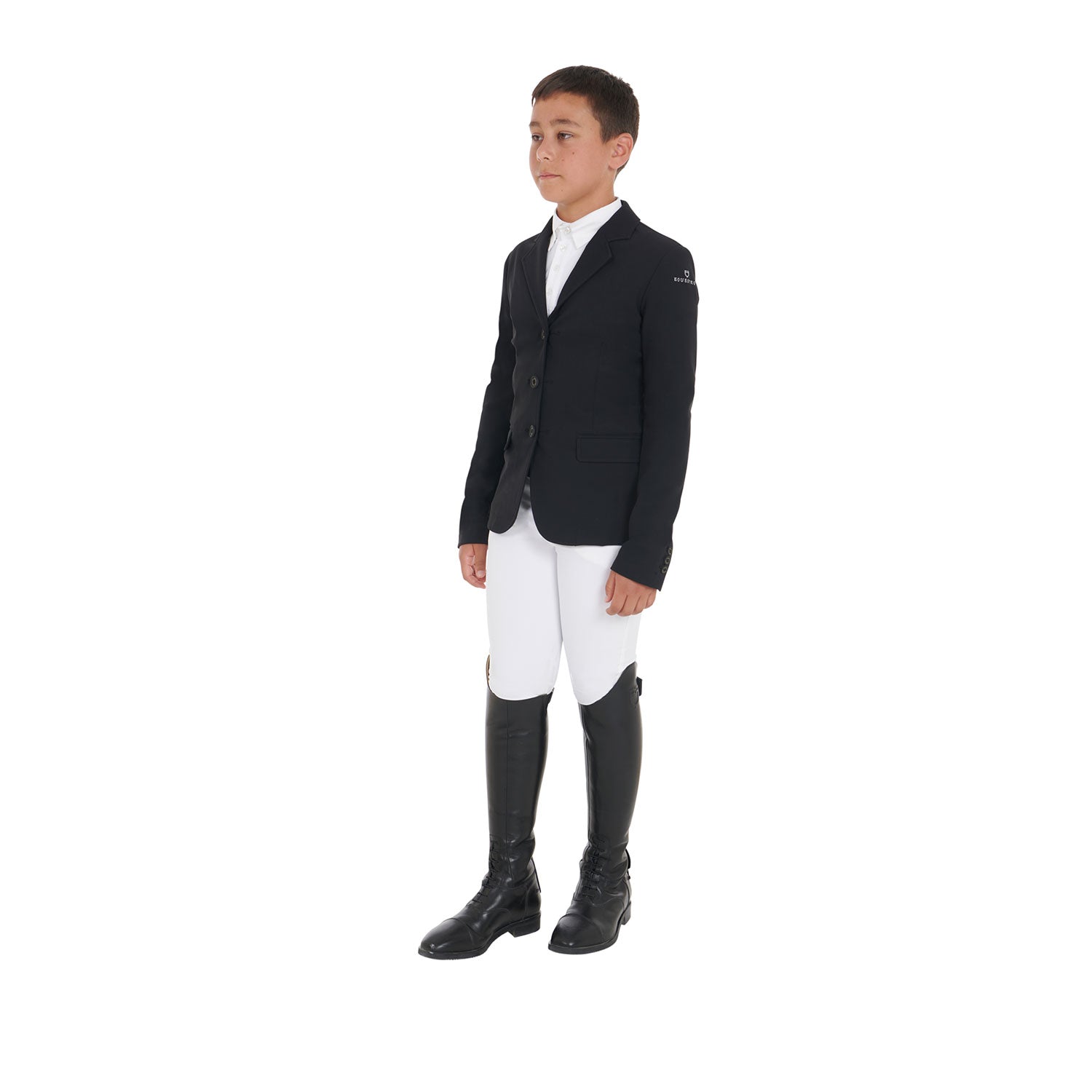 kids' competition jacket with three buttons