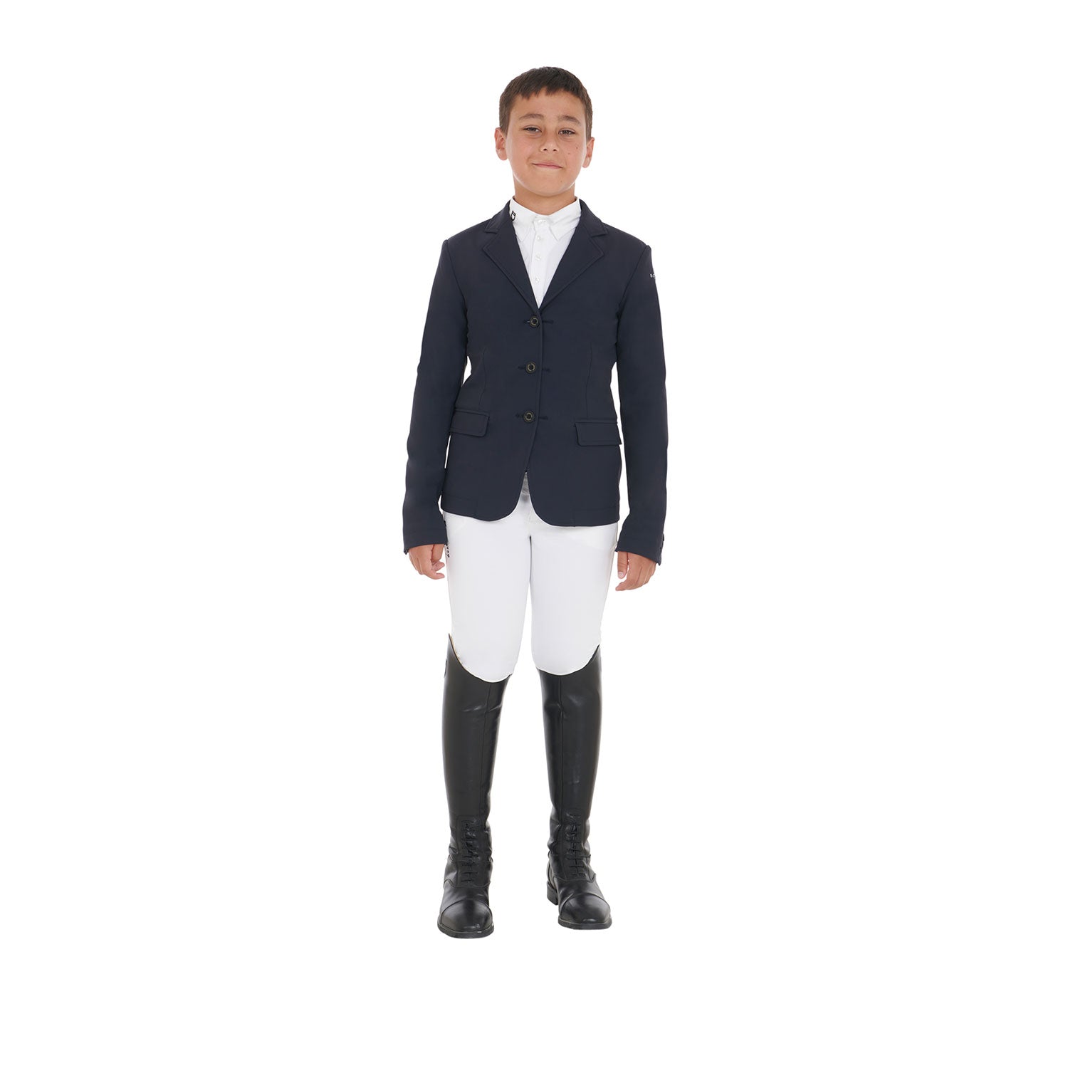 kids' competition jacket with three buttons