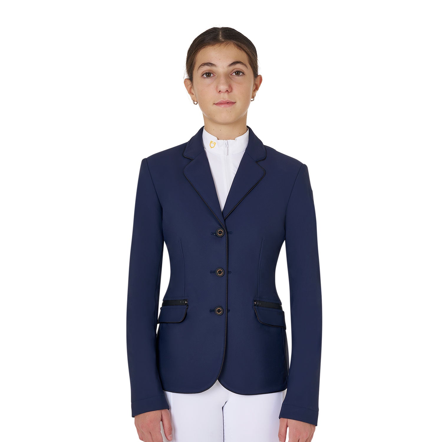 girls' competition jacket in technical fabric