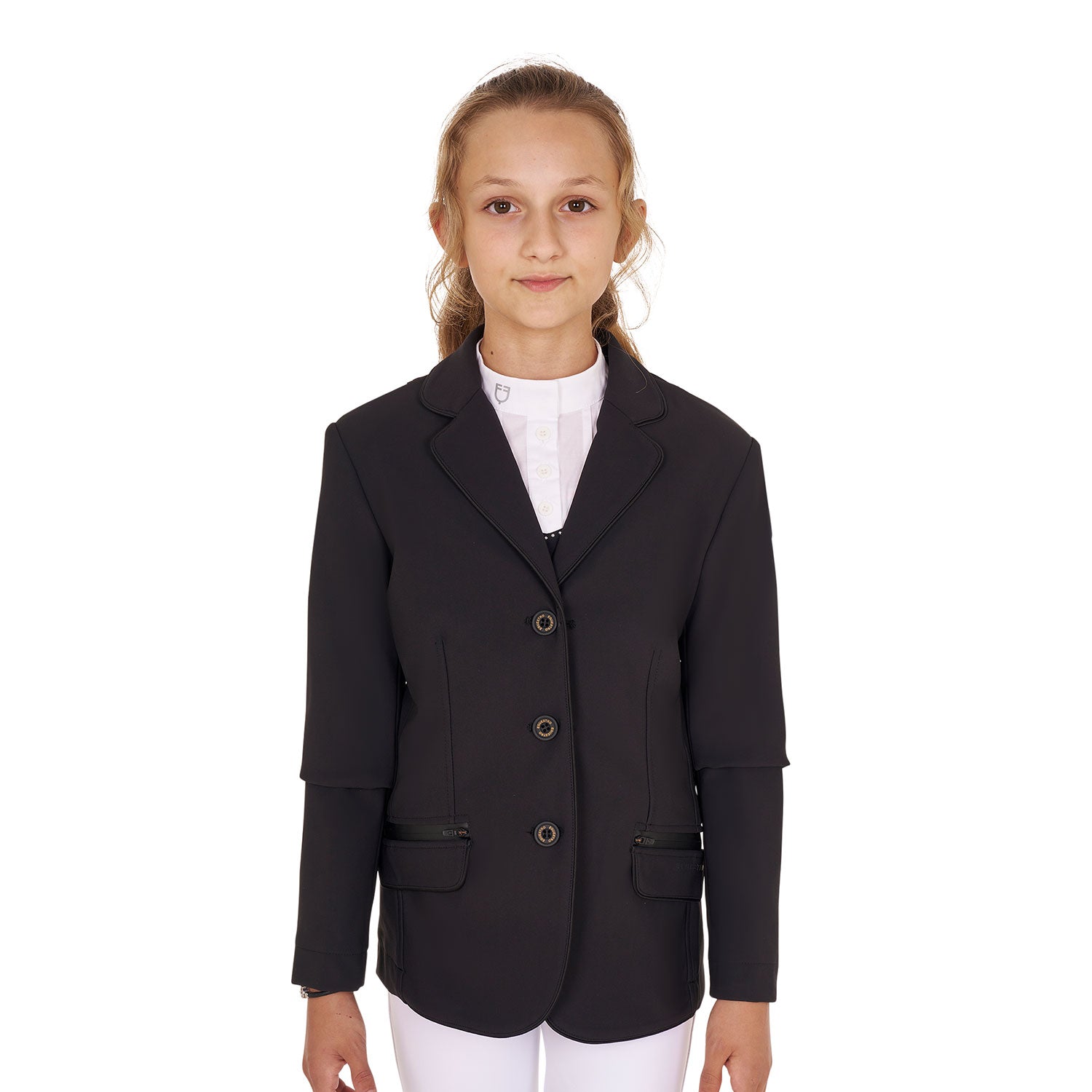 girls' competition jacket in technical fabric