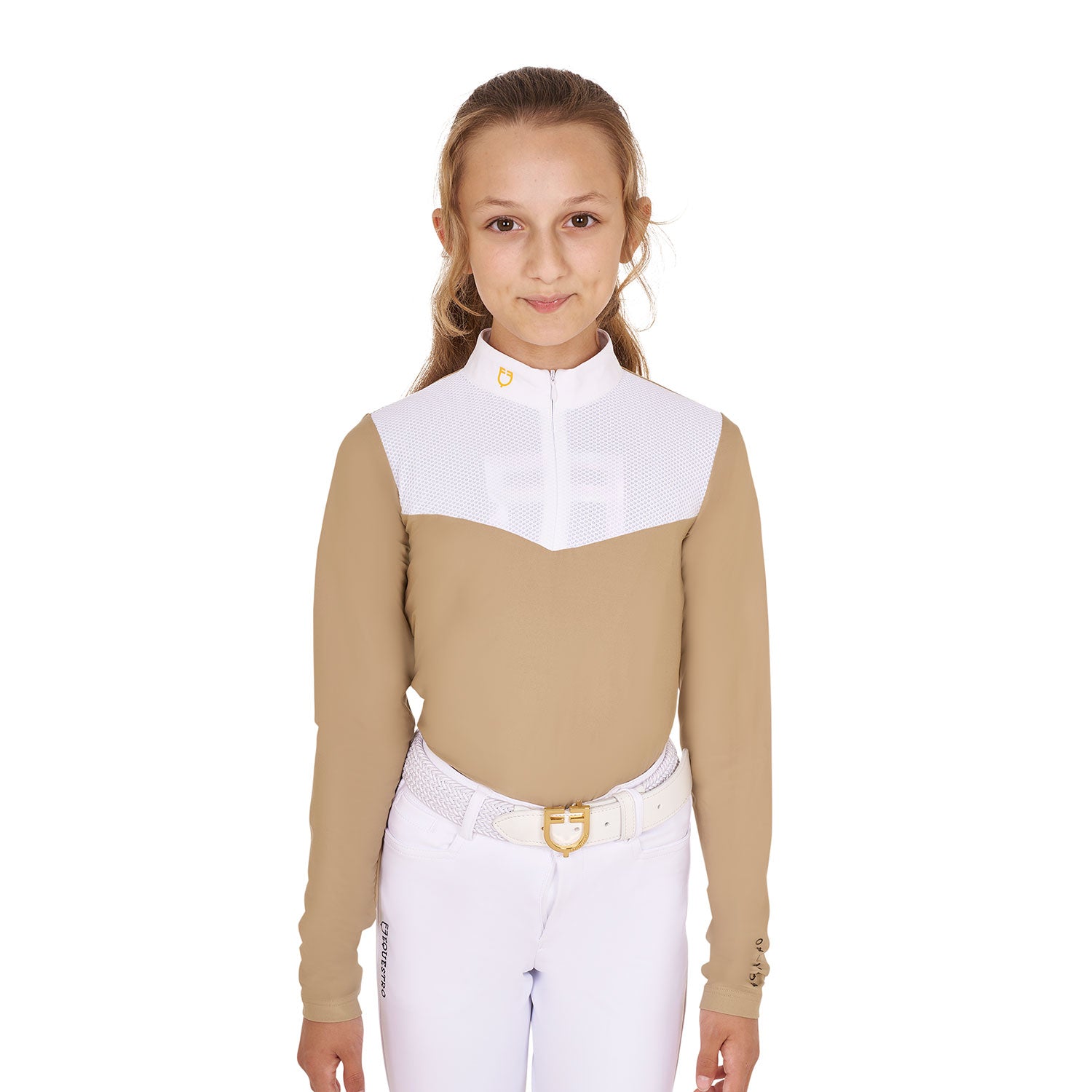 girls' long-sleeved polo shirt