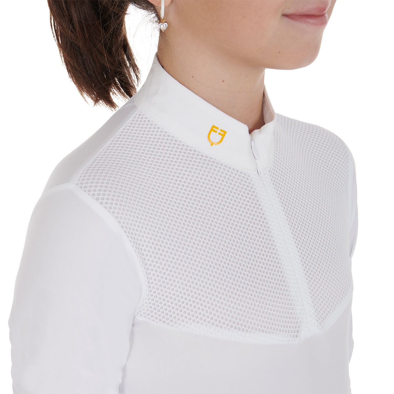 girls' long-sleeved polo shirt
