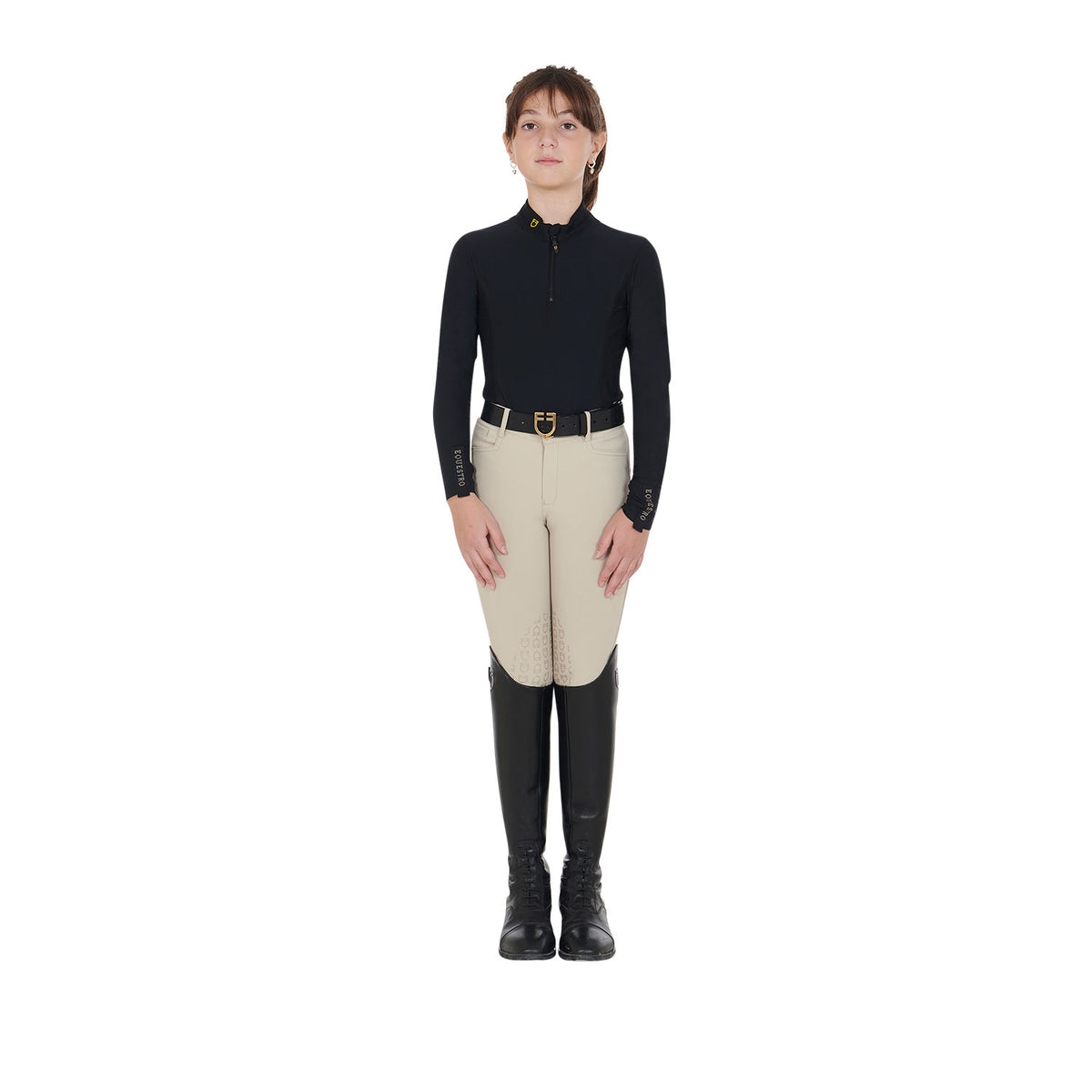 Girls' long-sleeved training base layer