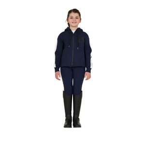 GIRL'S COTTON FLEECE HOODIE ZIP NAVY BLAZER (19-3923) / 14 YEARS