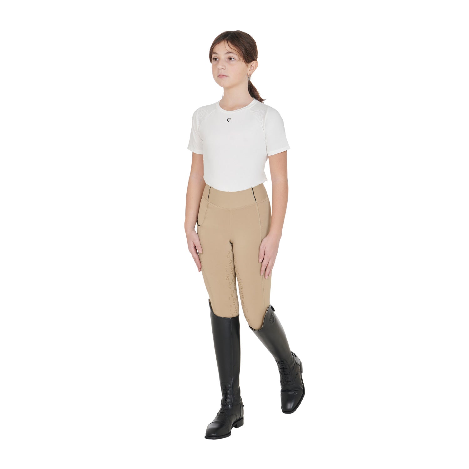 girls' slim fit grip leggings with logo INCENSE (16-1010) / 14 Years
