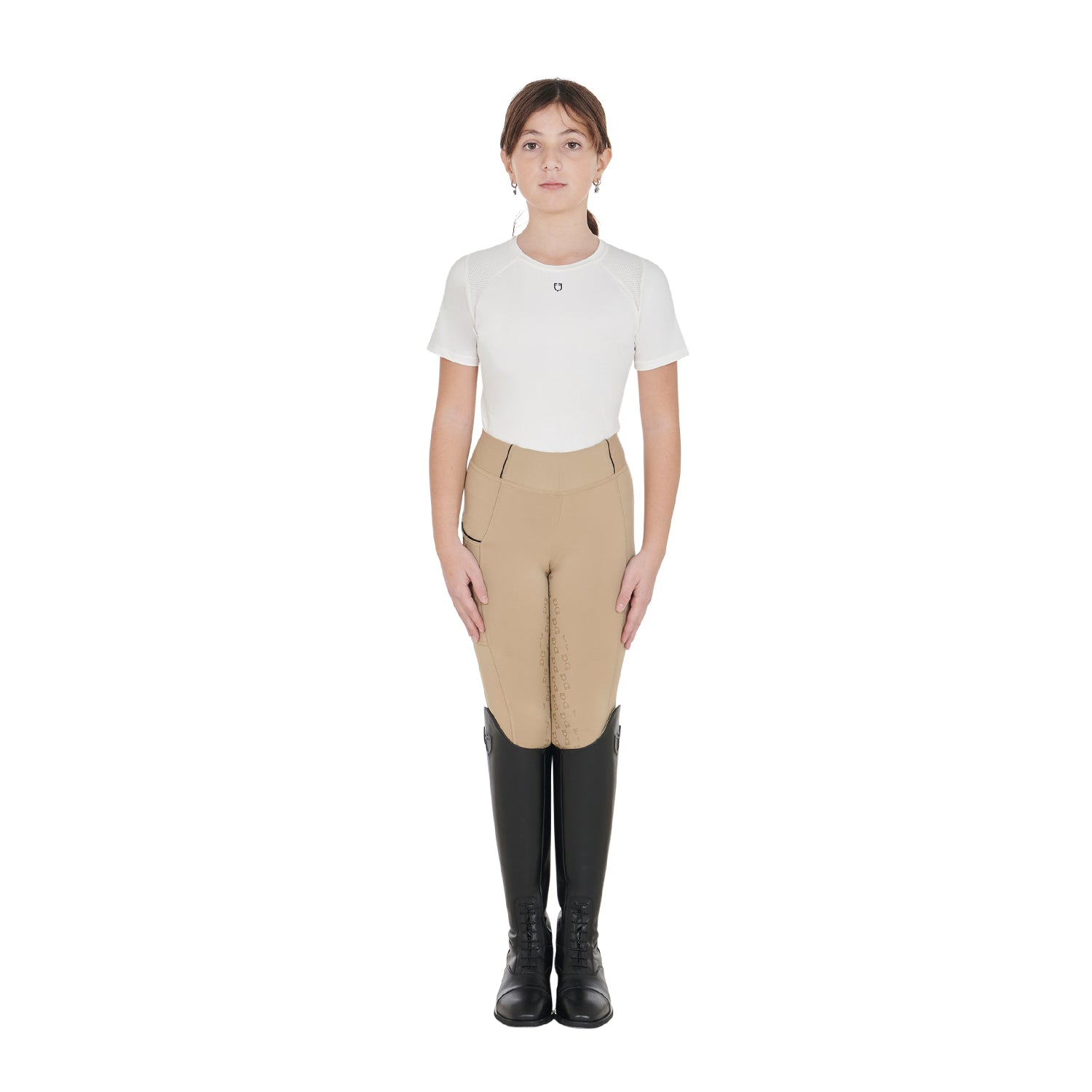 girls' slim fit grip leggings with logo INCENSE (16-1010) / 14 Years