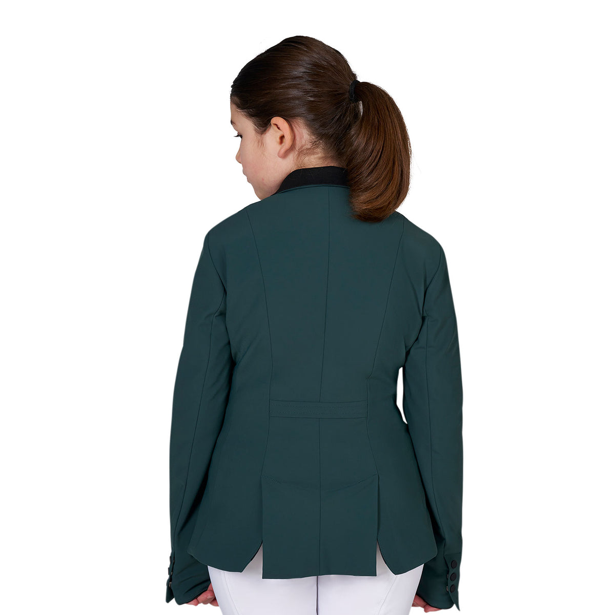 Kids' unisex competition jacket with zip and buttons