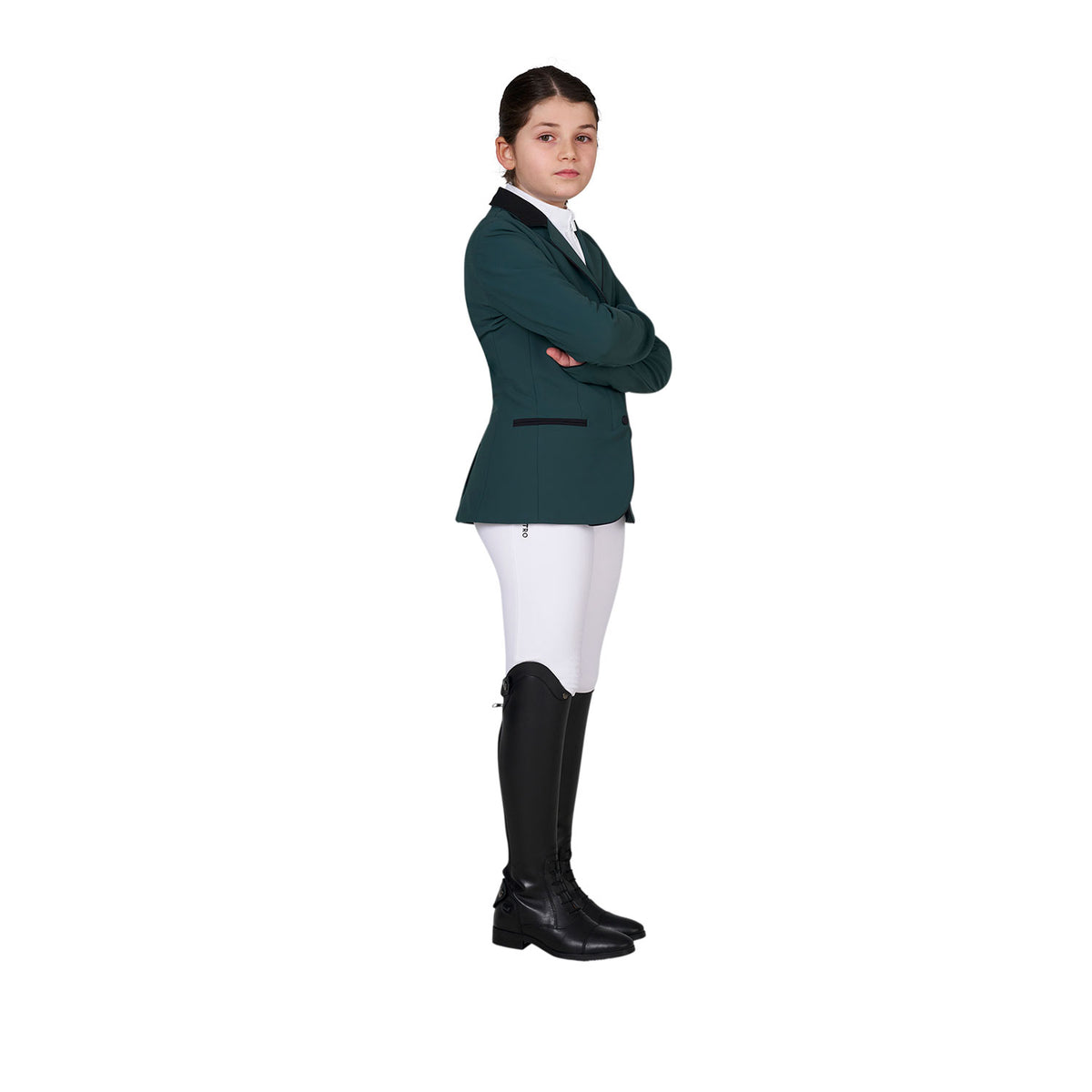 Kids' unisex competition jacket with zip and buttons