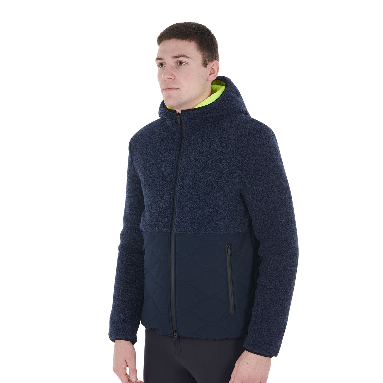 Men's waterproof jacket with Teddy inserts