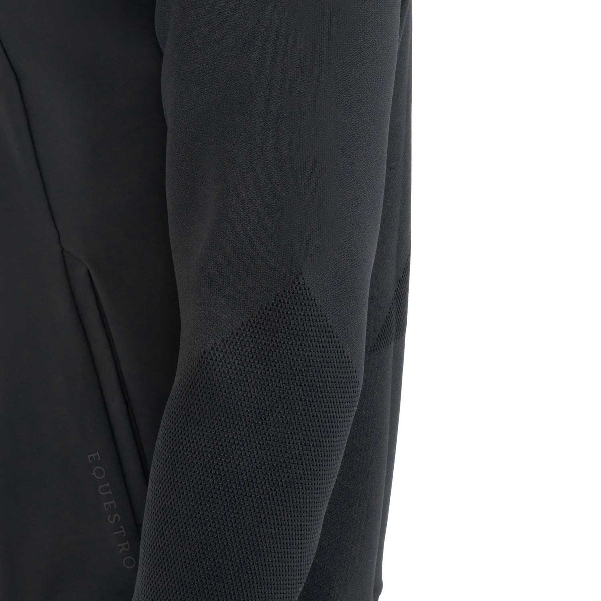 Men's technical sweatshirt with hood and micro-mesh inserts