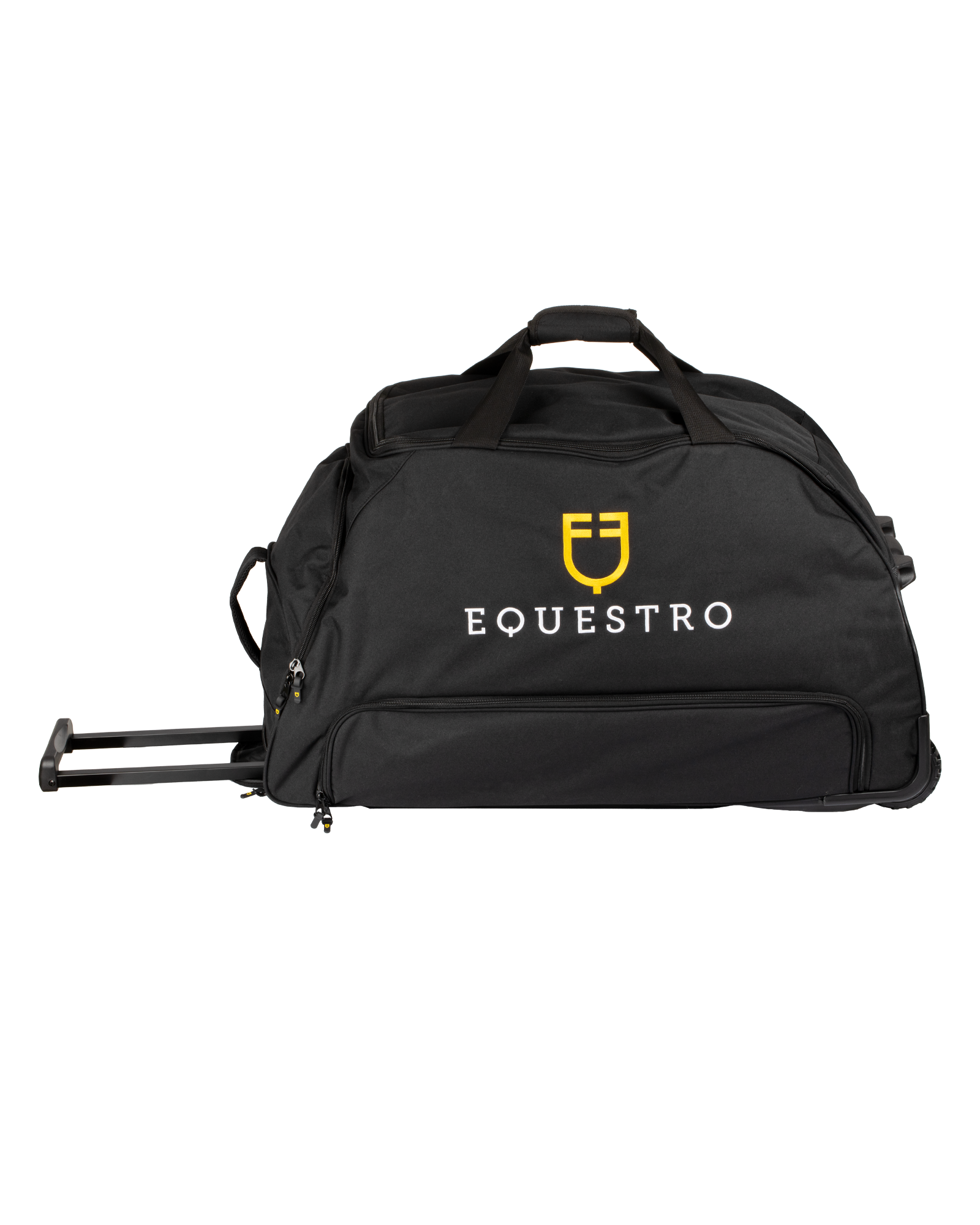 Trolley bag embroidered logo BLACK