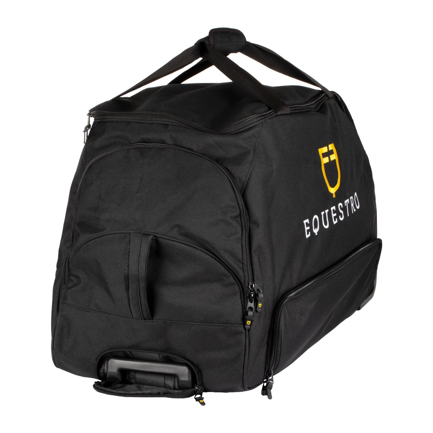 Trolley bag embroidered logo BLACK
