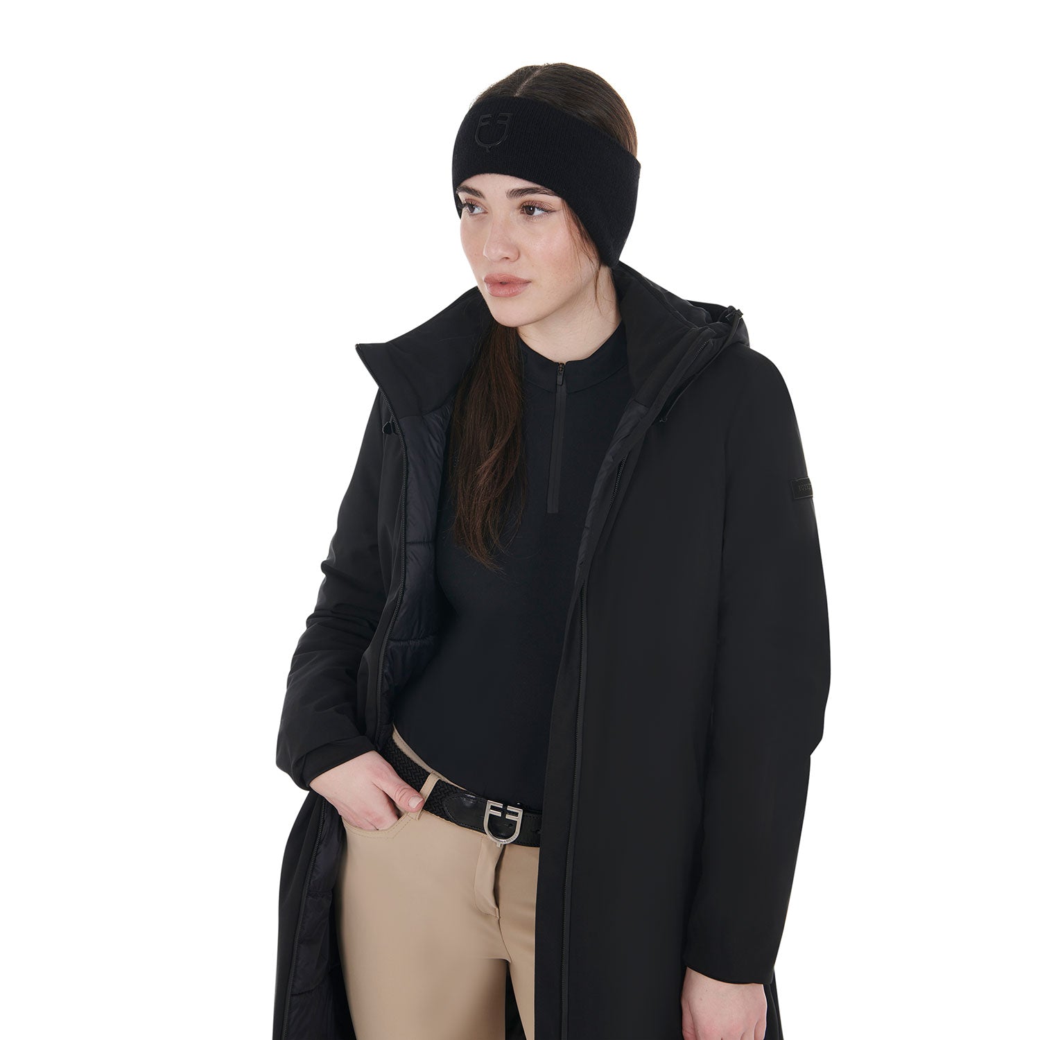 UNISEX RIBBED KNIT BEANIE BLACK