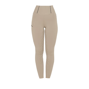 Women's slim fit full grip leggings OXFORD TAN (15-1306) / XL