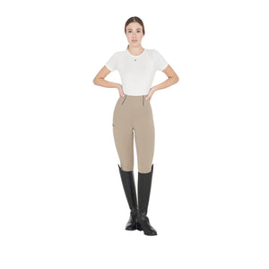 Women's slim fit full grip leggings OXFORD TAN (15-1306) / XL