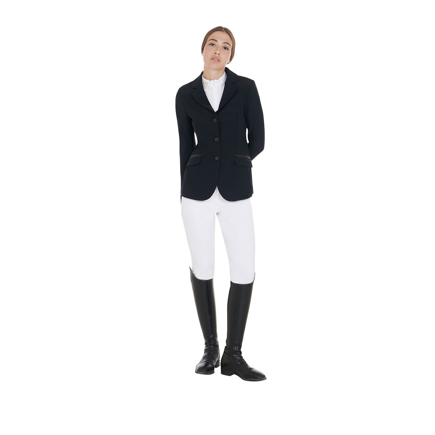 women's competition jacket in technical fabric BLACK / XS