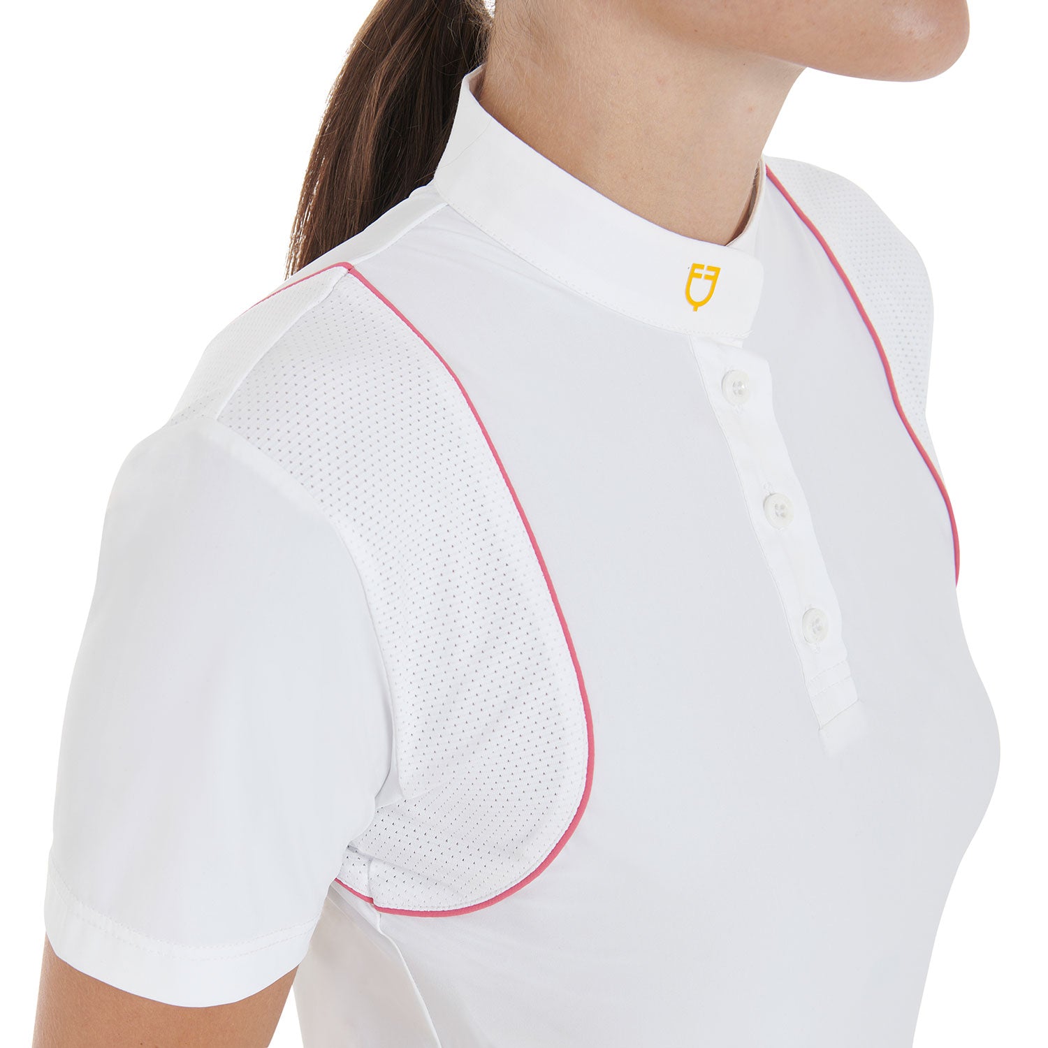 WOMEN'S COMPETITION POLO SHIRT SS BUTTONS