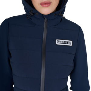 WOMEN'S JERSEY+SCUBA TECHNICAL DOWN JACKET NAVY BLAZER (19-3923) / XL