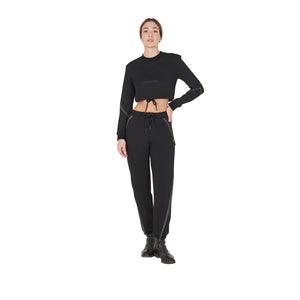 Women's tear-away pants full side zipper BLACK / XL