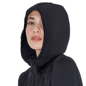 Women's technical sweatshirt in jersey with zip BLACK / XL