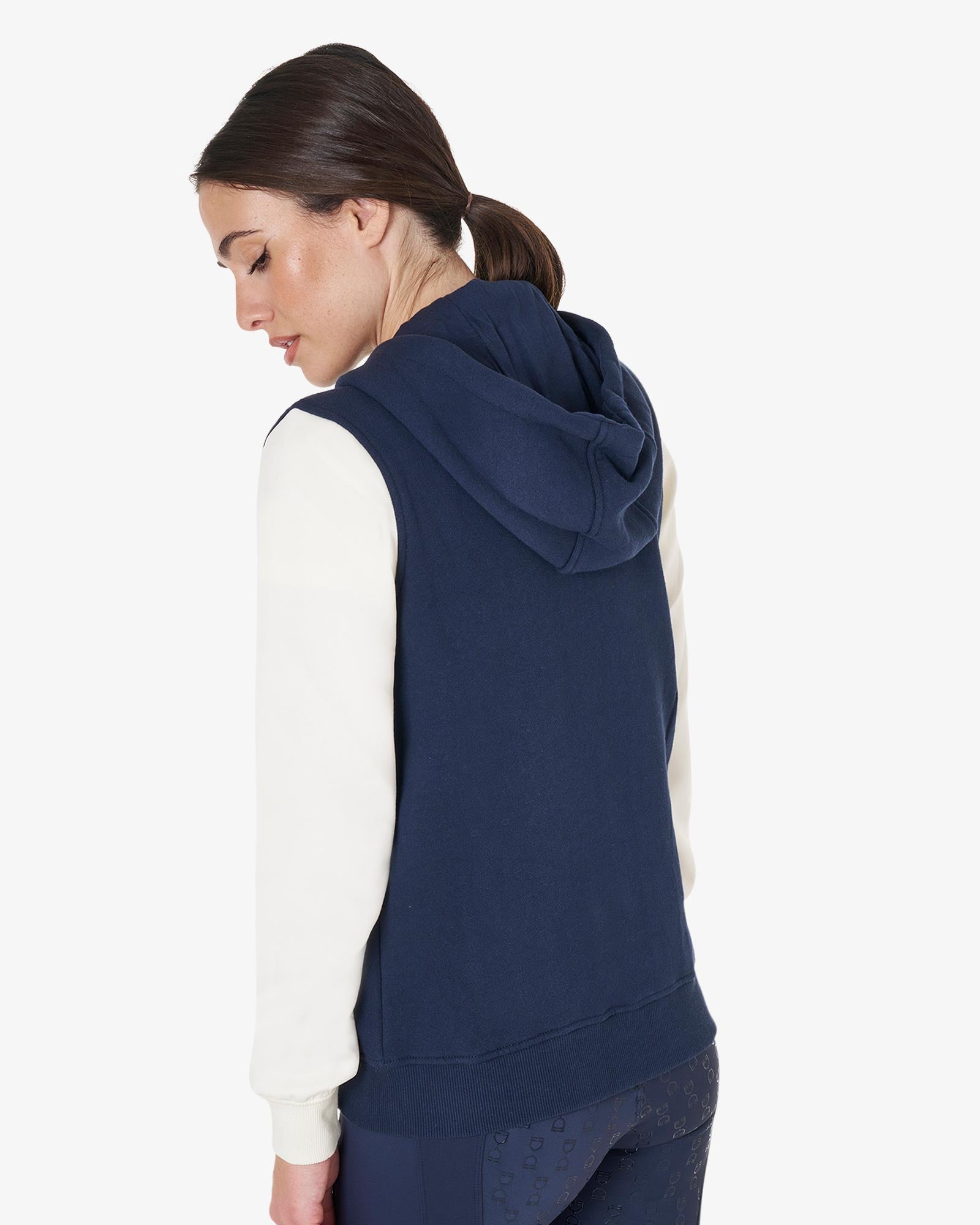 women's eq two tone hoodie with front zip