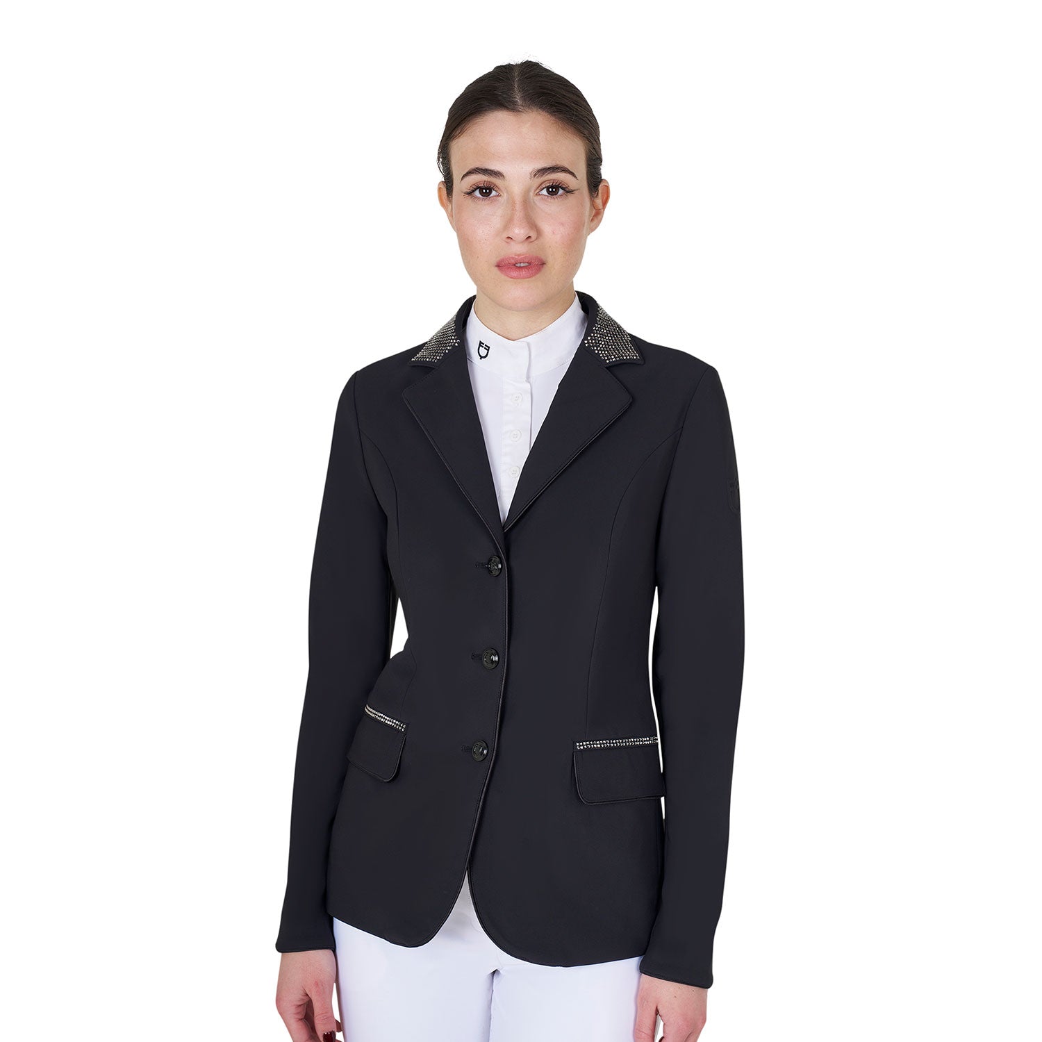 women's competition jacket with rhinestones