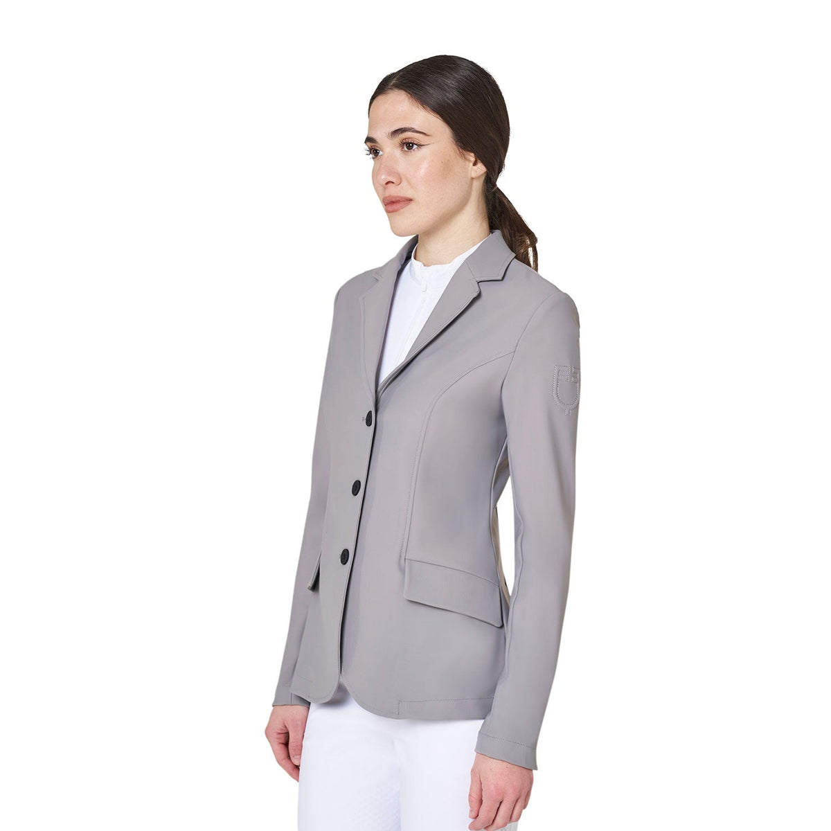 Women's competition jacket with embossed logo