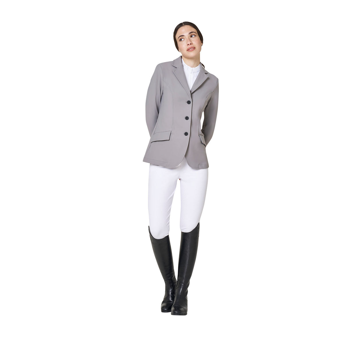 Women's competition jacket with embossed logo