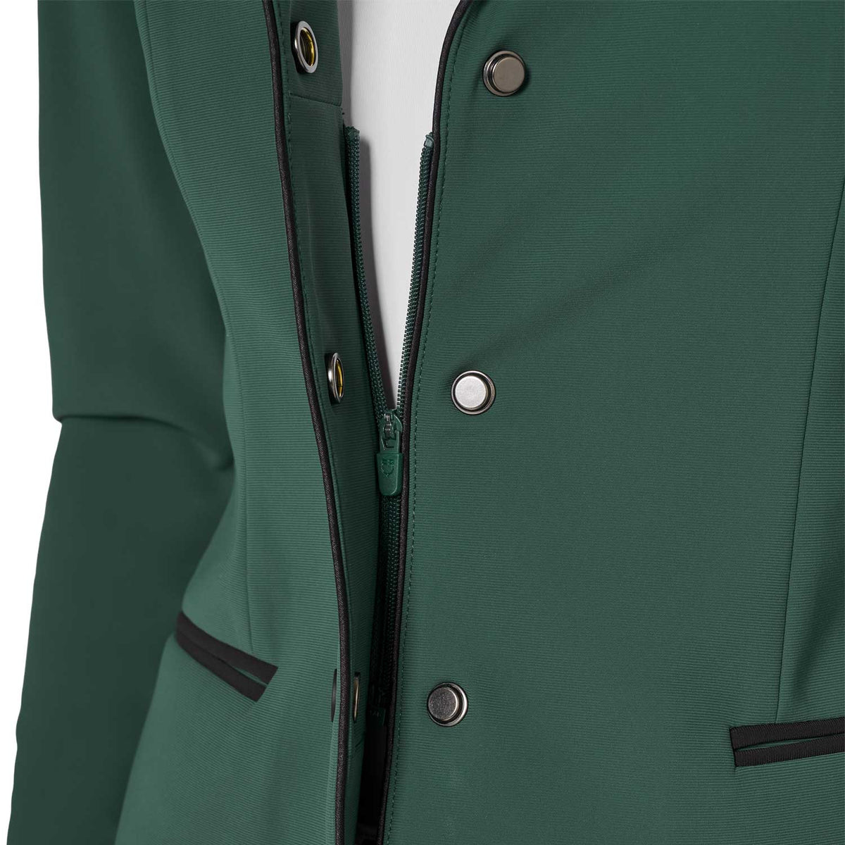 Women's competition jacket with zip and buttons