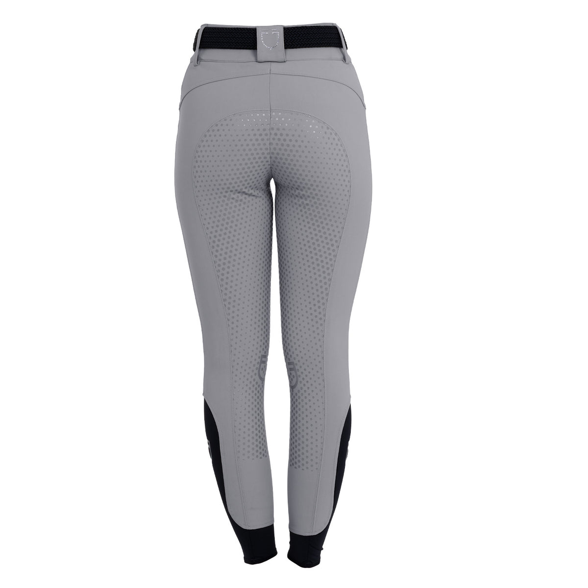 Women's high-waisted full-grip breeches with rhinestone logo