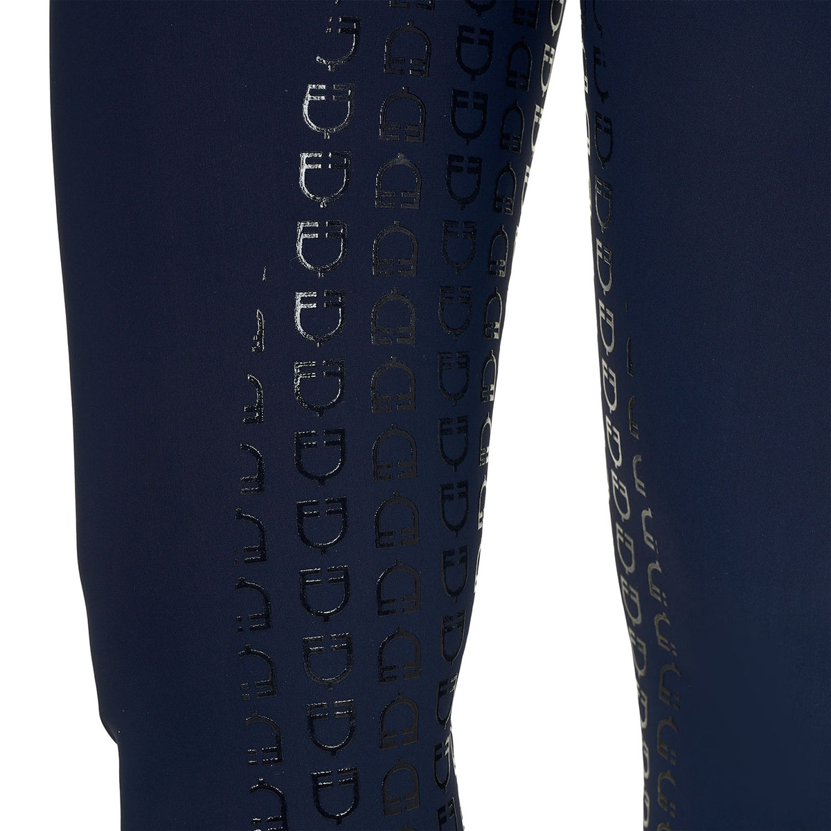 Women's high-waisted full-grip breeches with rhinestone logo