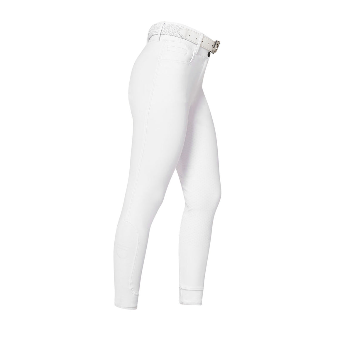 Women's high-waisted full-grip breeches with rhinestone logo