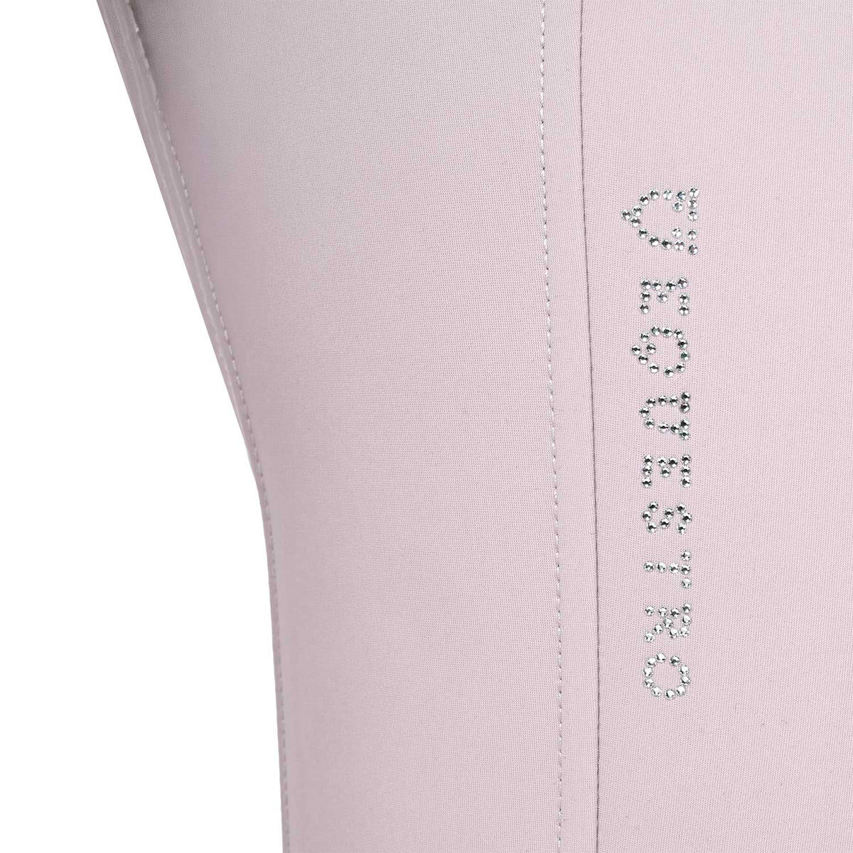 Women's high-waisted breeches with rhinestone logo
