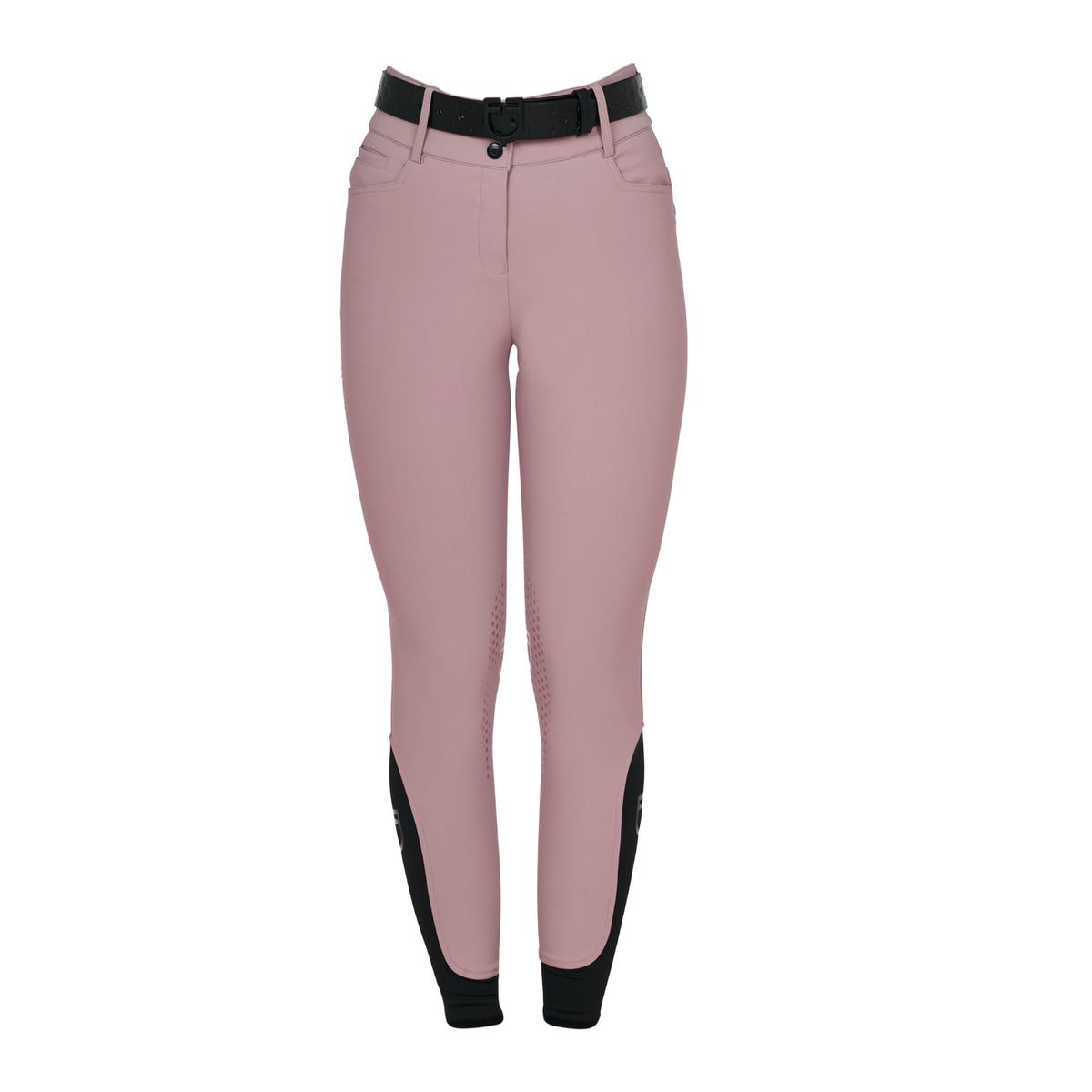 Women's high-waisted breeches with rhinestone logo