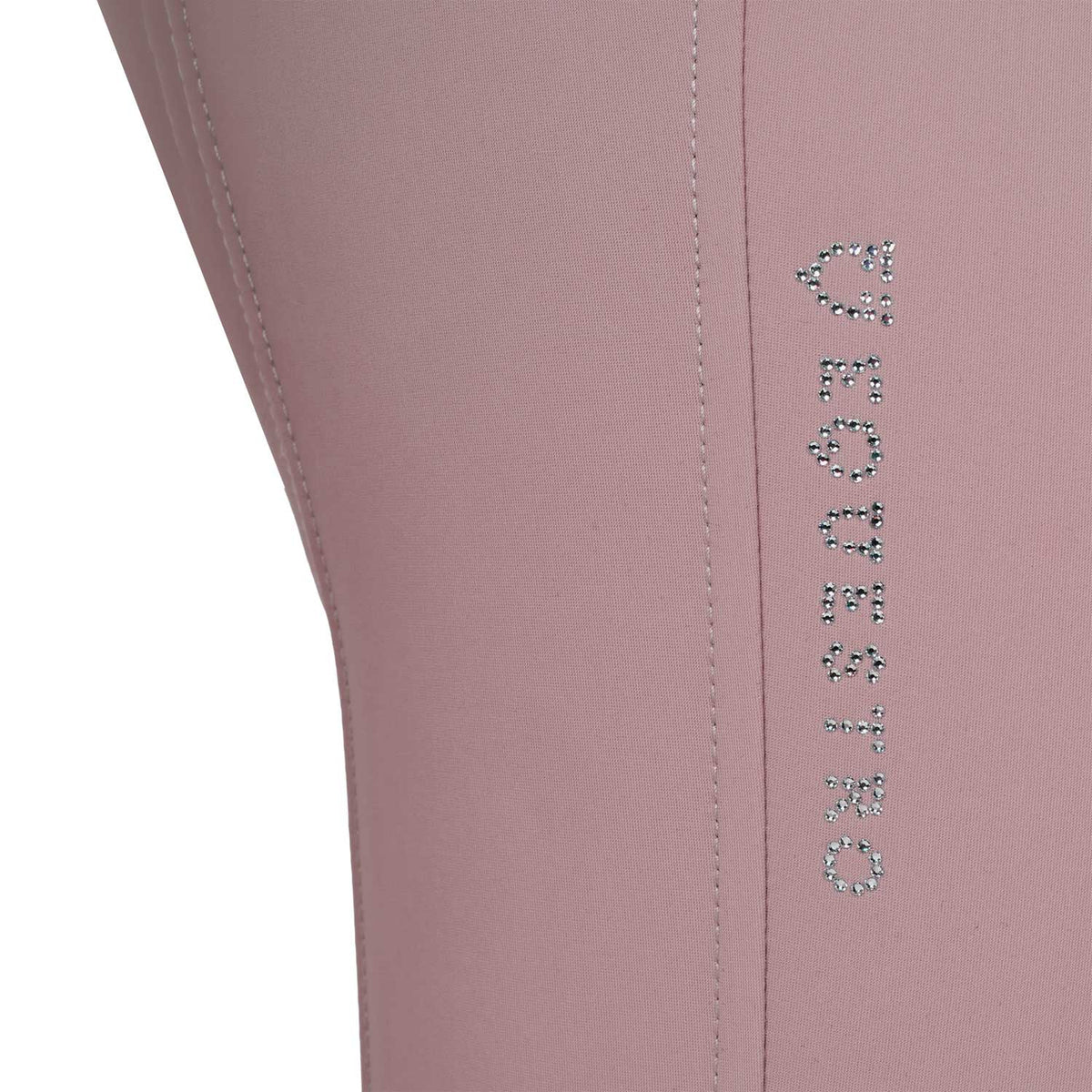 Women's high-waisted breeches with rhinestone logo